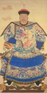 High-Ranking Manchu Nobleman China, c. 1700 Ink, color and gold on silk USC Pacific Asia Museum Collection Gift of Mrs. Sunny Stevenson 1995.8.1